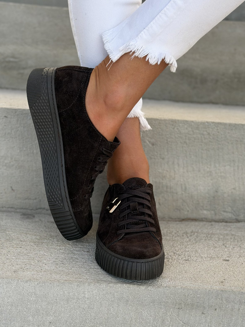 Lekkie trampki KAZADII BUENOS CHOCO skóra naturalna - obrazek 5