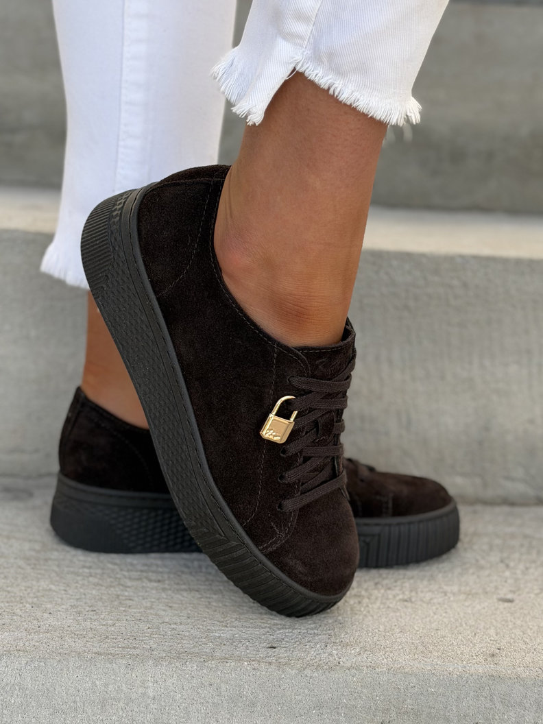 Lekkie trampki KAZADII BUENOS CHOCO skóra naturalna