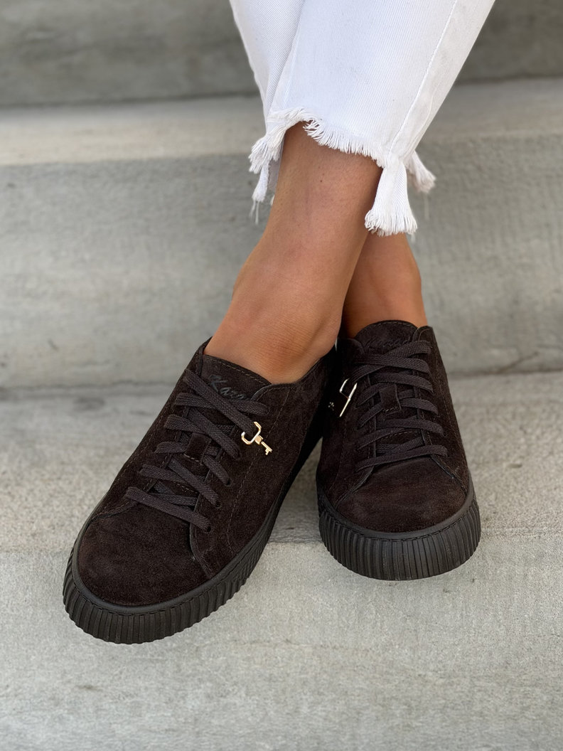 Lekkie trampki KAZADII BUENOS CHOCO skóra naturalna - obrazek 9