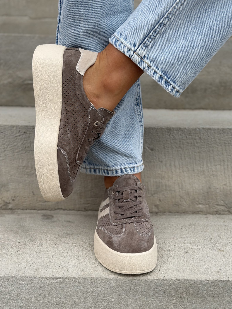 Lekkie jak piórko trampki MIAMI LIGHT COFFEE skóra naturalna - obrazek 9