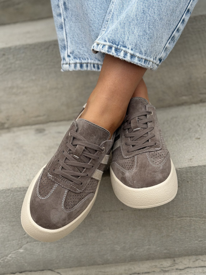 Lekkie jak piórko trampki MIAMI LIGHT COFFEE skóra naturalna - obrazek 6