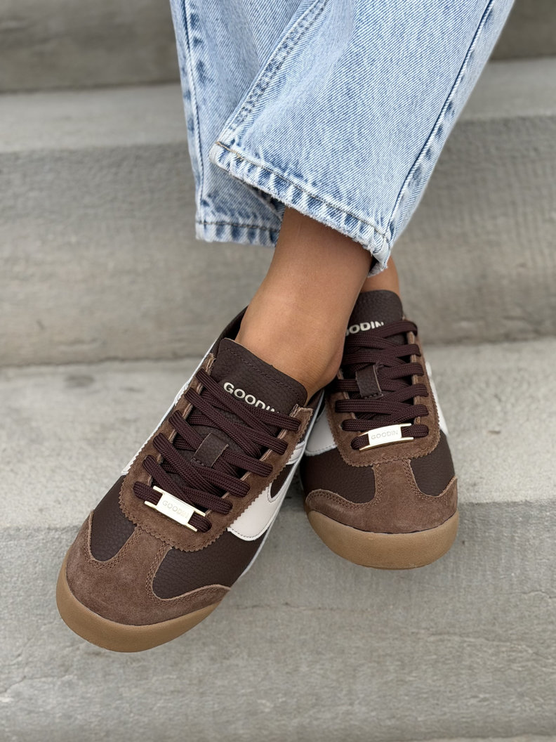 Lekkie jak piórko trampki PARELL BROWN BEIGE skóra naturalna - obrazek 3