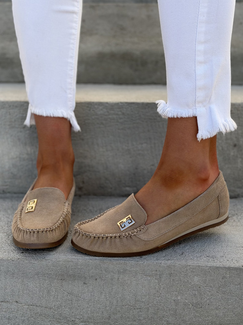 MOKASYNY KAZADII MONESO BEIGE skóra naturalna - obrazek 10