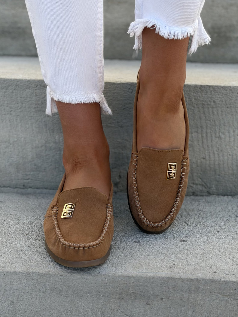 MOKASYNY KAZADII MONESO CAPPUCCINO skóra naturalna - obrazek 3