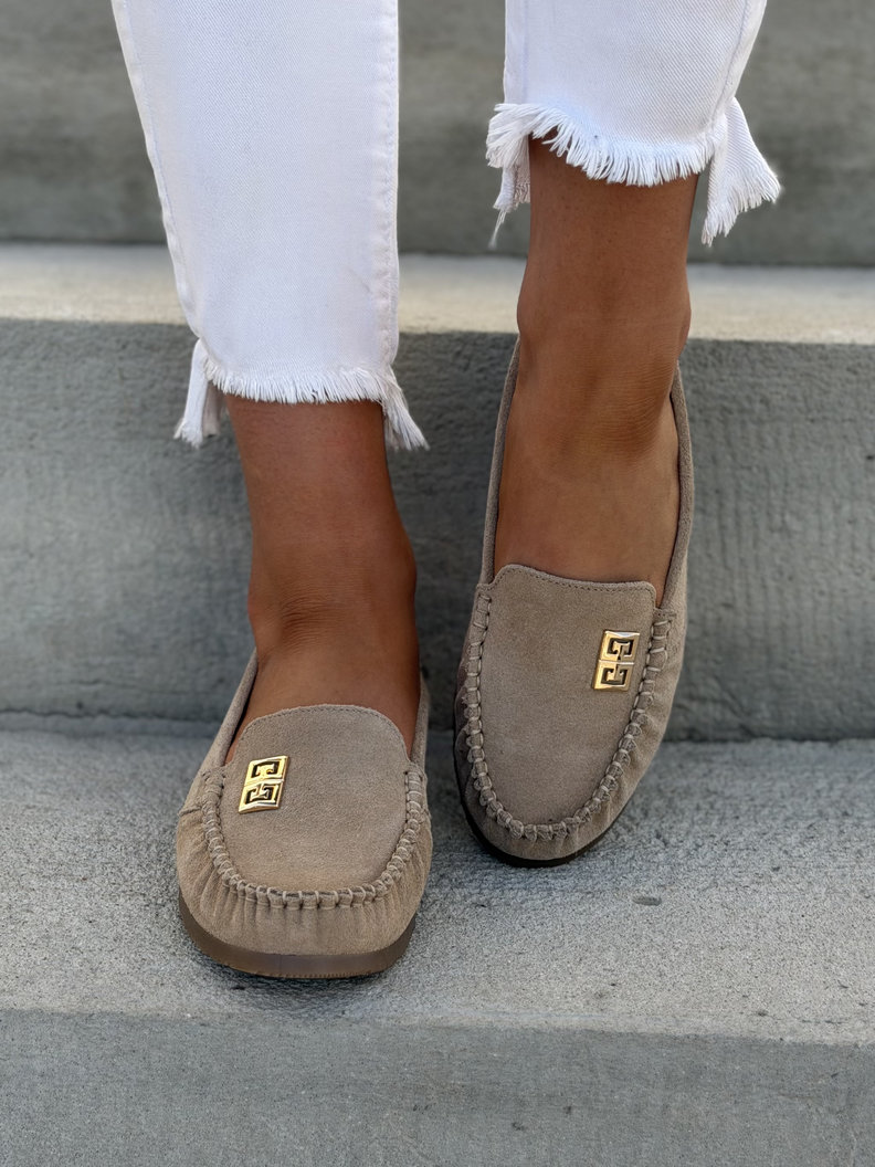 MOKASYNY KAZADII MONESO BEIGE skóra naturalna - obrazek 3