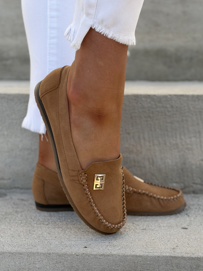 MOKASYNY KAZADII MONESO CAPPUCCINO skóra naturalna