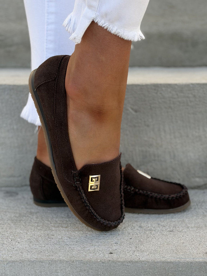 MOKASYNY KAZADII MONESO CHOCO skóra naturalna