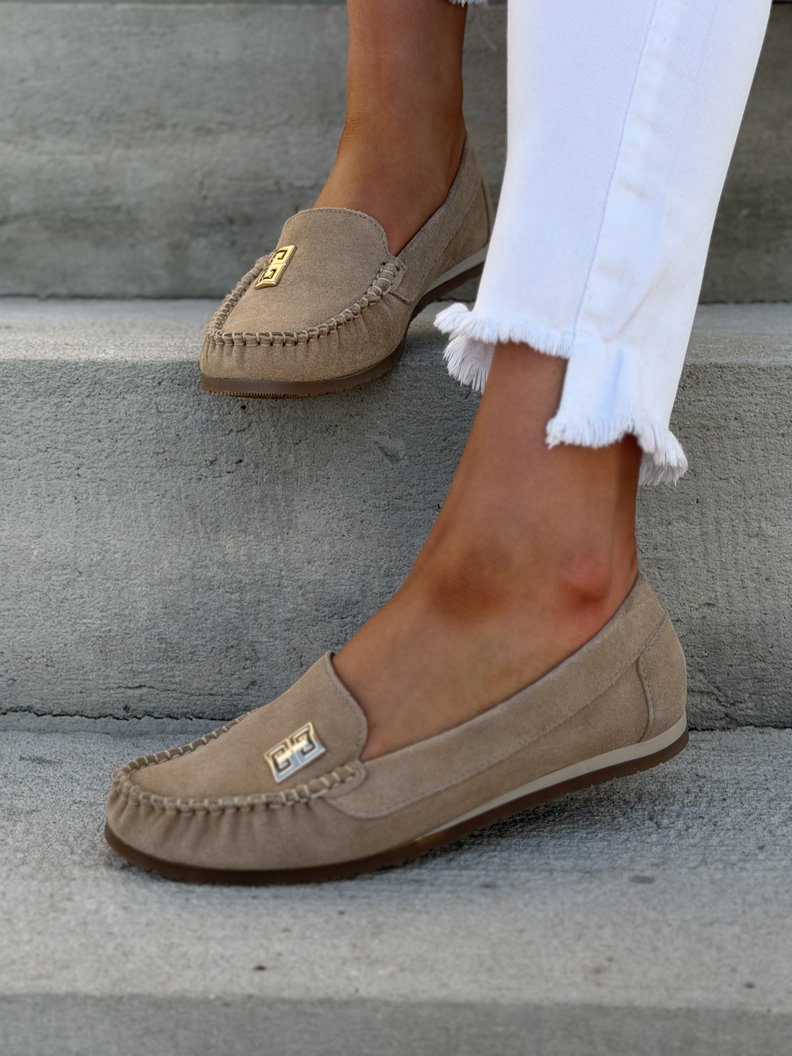 MOKASYNY KAZADII MONESO BEIGE skóra naturalna - obrazek 7