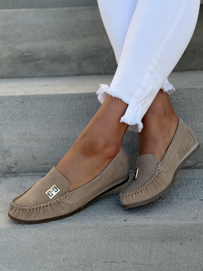 MOKASYNY KAZADII MONESO BEIGE skóra naturalna - obrazek 8