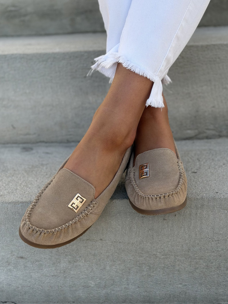 MOKASYNY KAZADII MONESO BEIGE skóra naturalna - obrazek 9