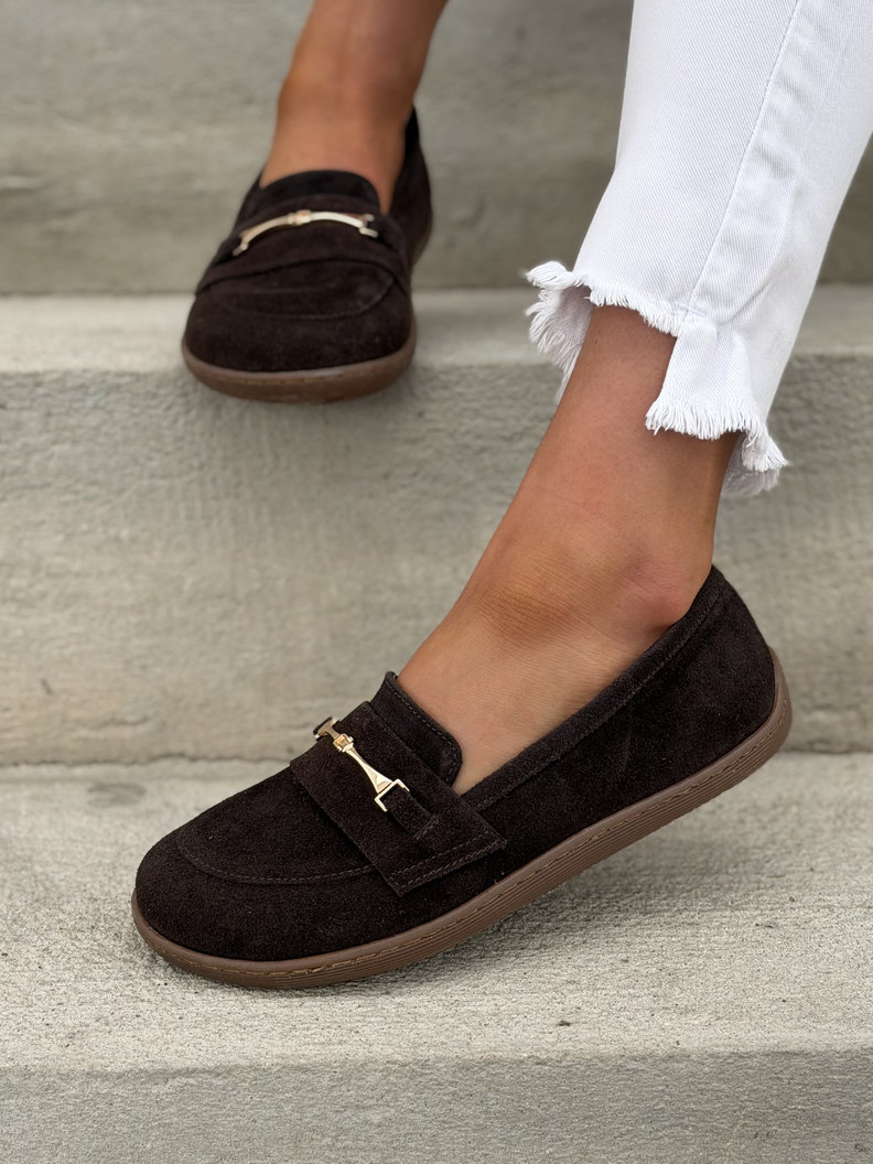 Mokasyny KAZADII BAREFOOT VELLIA CHOCO skóra naturalna - obrazek 7