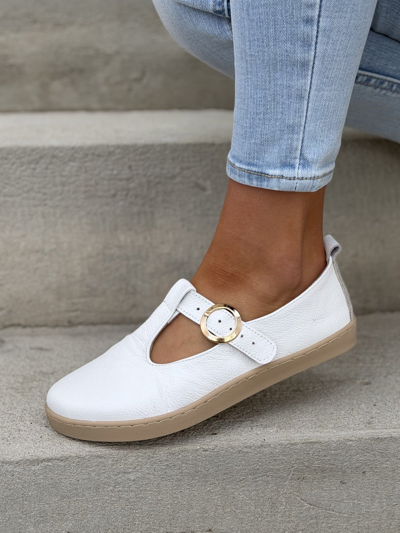 PÓŁBUTY KAZADII BAREFOOT FENSI WHITE skóra naturalna - obrazek 6