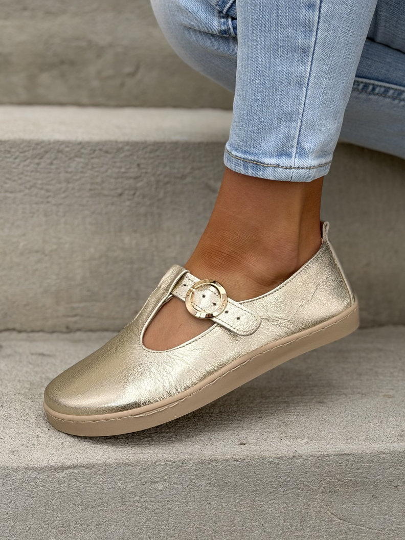 PÓŁBUTY KAZADII BAREFOOT FENSI GOLD skóra naturalna - obrazek 8