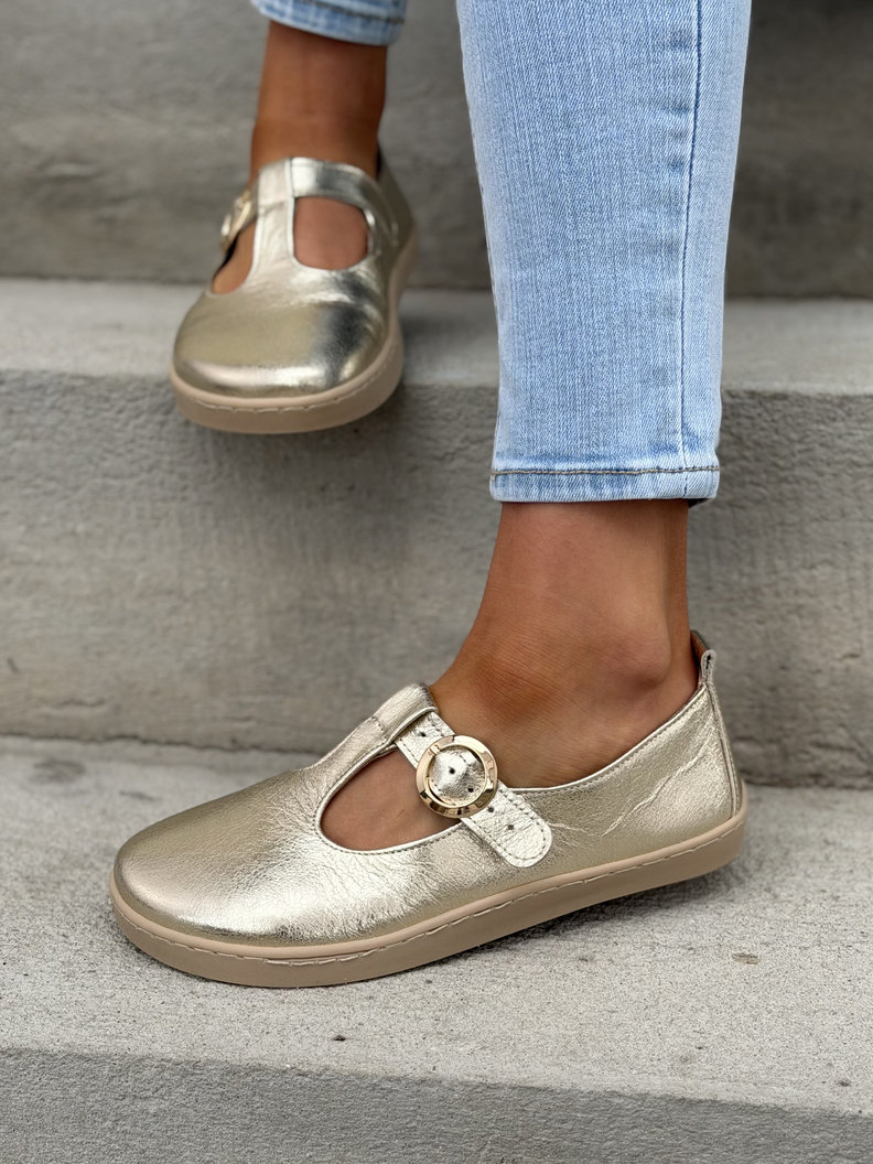 PÓŁBUTY KAZADII BAREFOOT FENSI GOLD skóra naturalna - obrazek 9