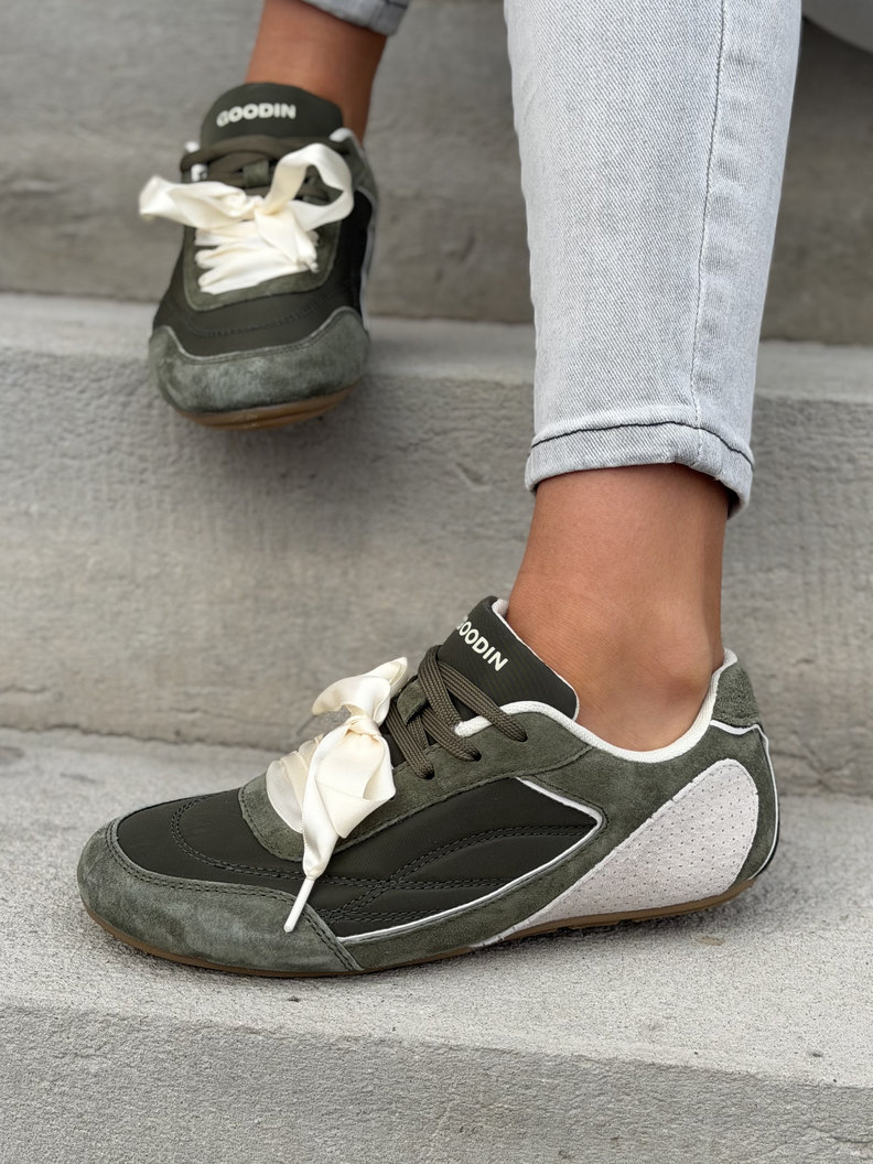 Sportowe buty MIA GREEN z kokardą skóra naturalna - obrazek 8