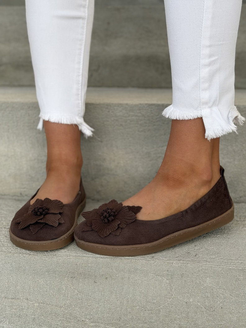 Baleriny KAZADII BAREFOOT CLARESA CHOCO skóra naturalna - obrazek 10