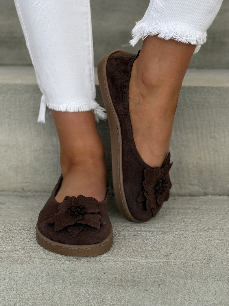 Baleriny KAZADII BAREFOOT CLARESA CHOCO skóra naturalna - obrazek 6