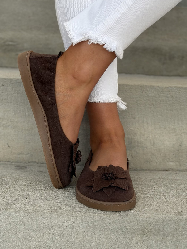 Baleriny KAZADII BAREFOOT CLARESA CHOCO skóra naturalna - obrazek 7