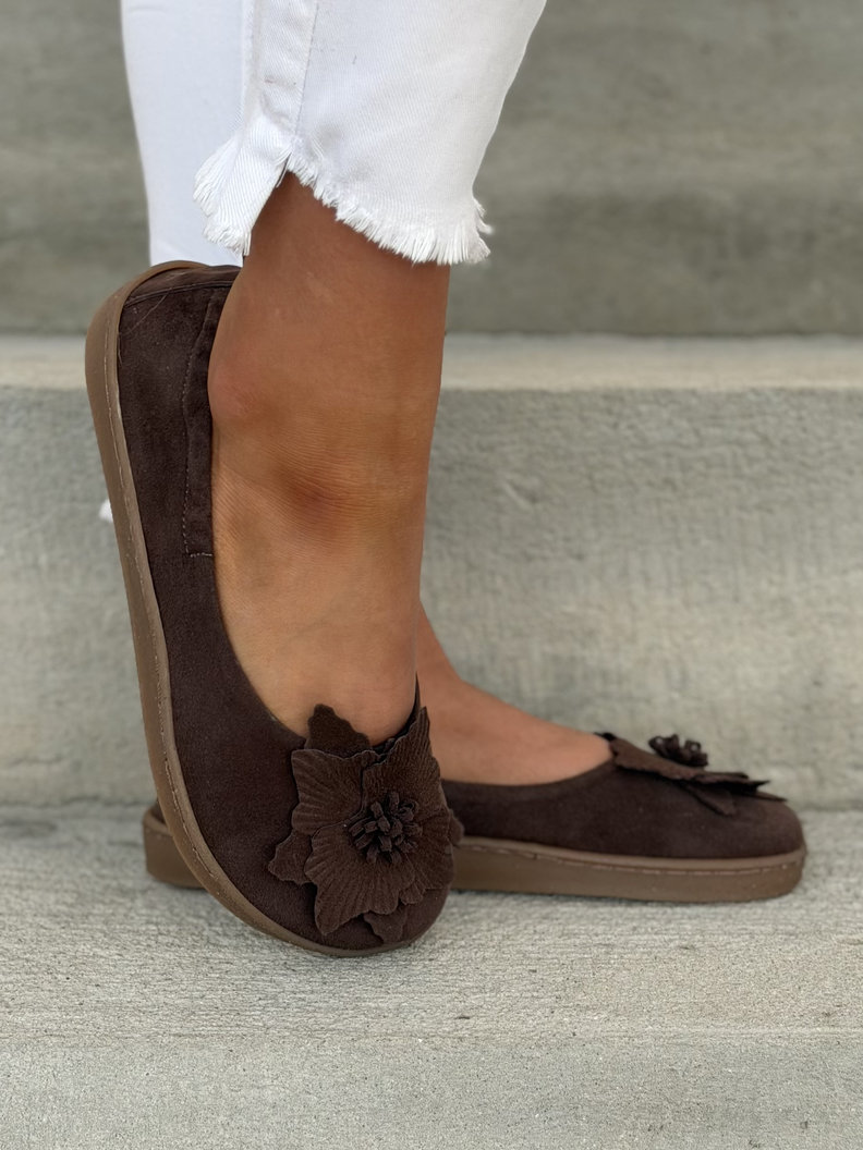 Baleriny KAZADII BAREFOOT CLARESA CHOCO skóra naturalna - obrazek 4