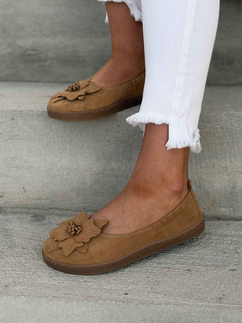Baleriny KAZADII BAREFOOT CLARESA BROWN skóra naturalna - obrazek 4