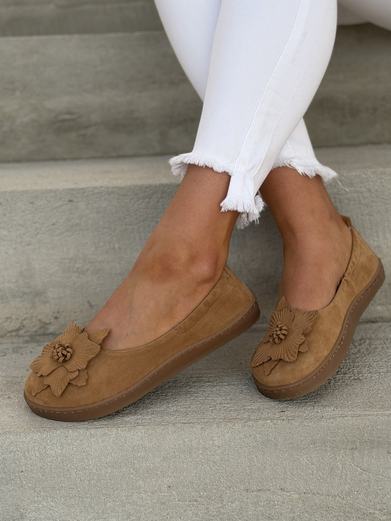 Baleriny KAZADII BAREFOOT CLARESA BROWN skóra naturalna - obrazek 6