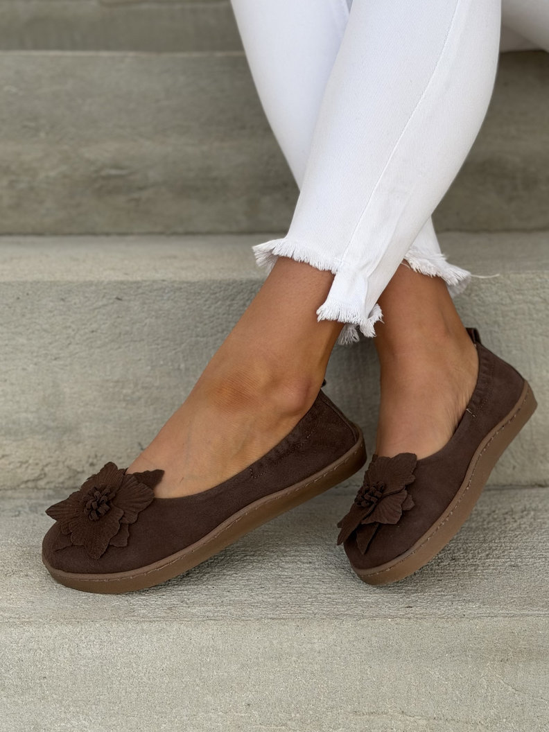 Baleriny KAZADII BAREFOOT CLARESA CHOCO skóra naturalna - obrazek 8