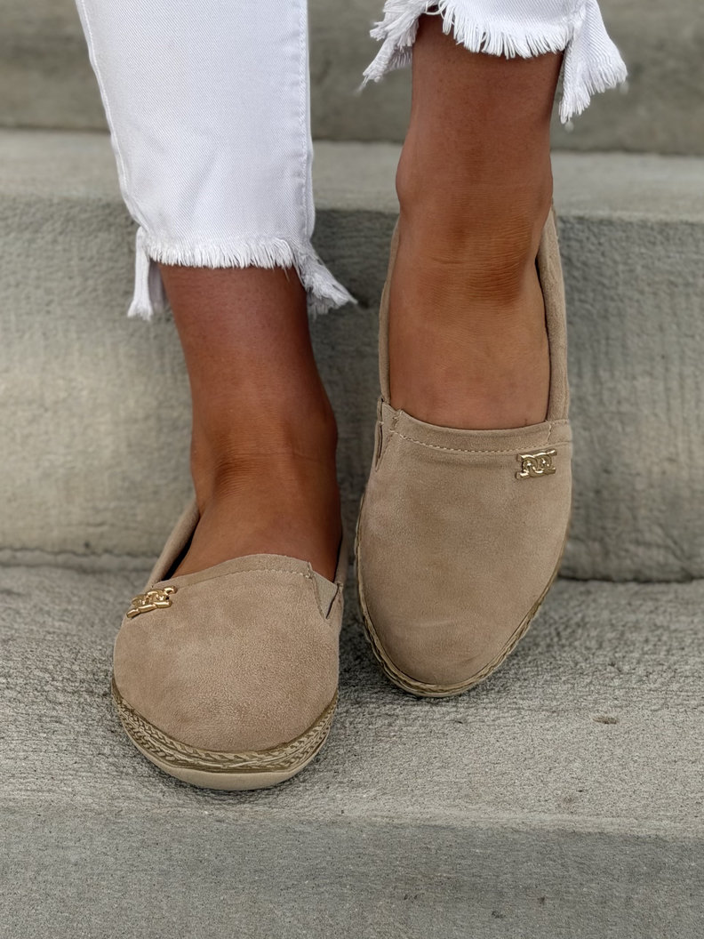 LEKKIE MOKASYNY KAZADII VEDA ORO BEIGE skóra naturalna - obrazek 4