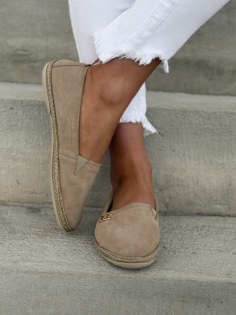 LEKKIE MOKASYNY KAZADII VEDA ORO BEIGE skóra naturalna - obrazek 5