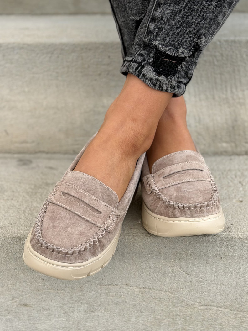 MOKASYNY DAMSKIE LUSORE BEIGE skóra naturalna - obrazek 9