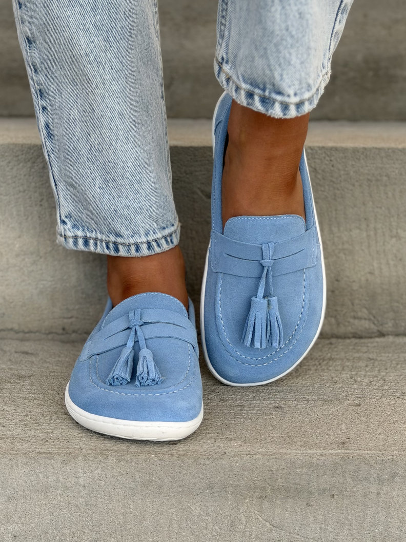 Mokasyny KAZADII BAREFOOT FRESIA BLUE skóra naturalna - obrazek 3