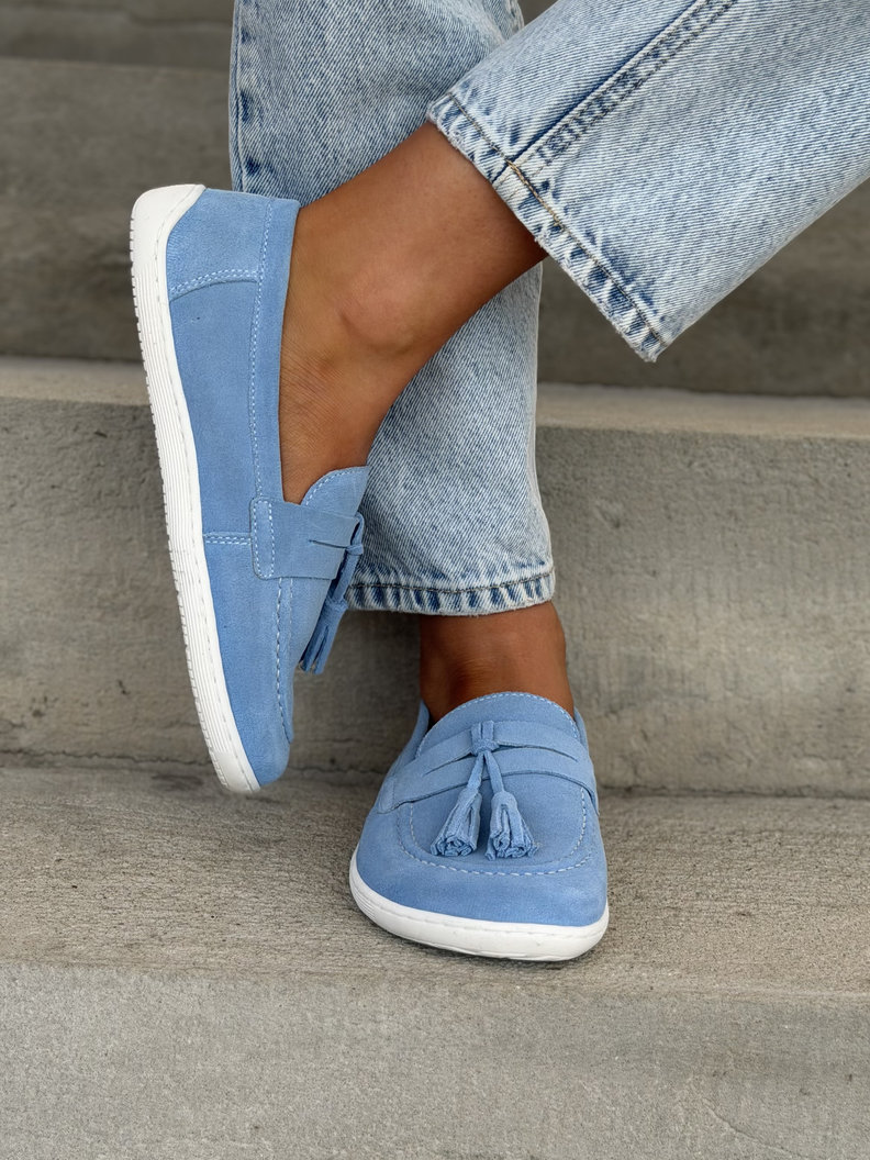 Mokasyny KAZADII BAREFOOT FRESIA BLUE skóra naturalna - obrazek 4