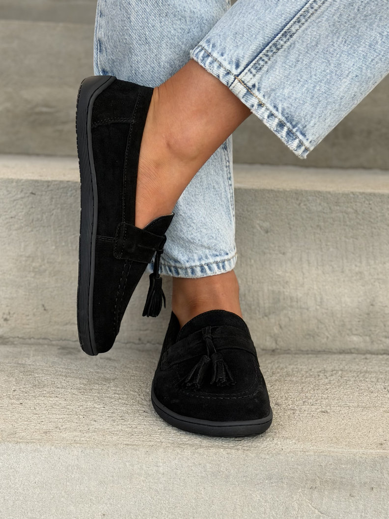 Mokasyny KAZADII BAREFOOT FRESIA BLACK skóra naturalna - obrazek 8