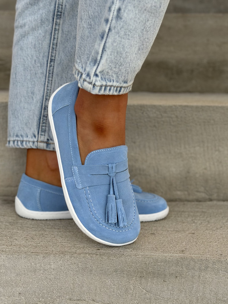 Mokasyny KAZADII BAREFOOT FRESIA BLUE skóra naturalna - obrazek 5