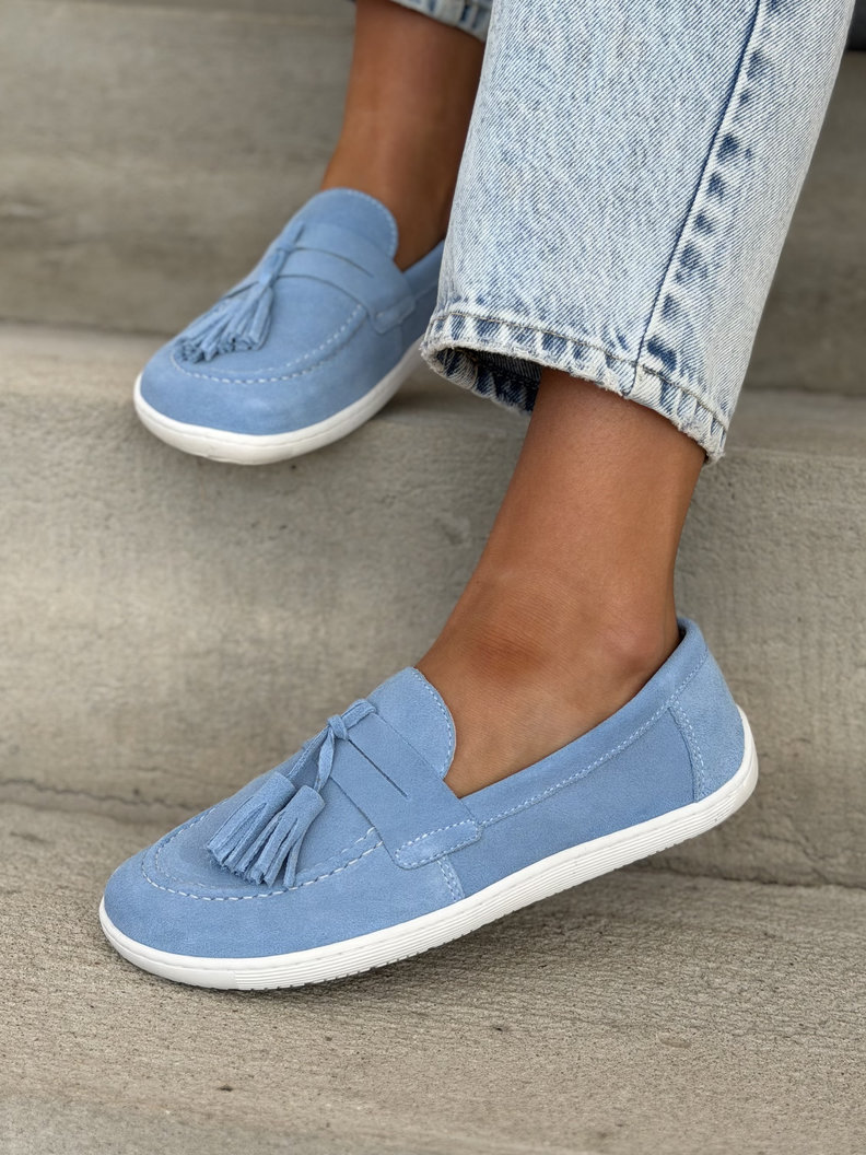 Mokasyny KAZADII BAREFOOT FRESIA BLUE skóra naturalna - obrazek 8
