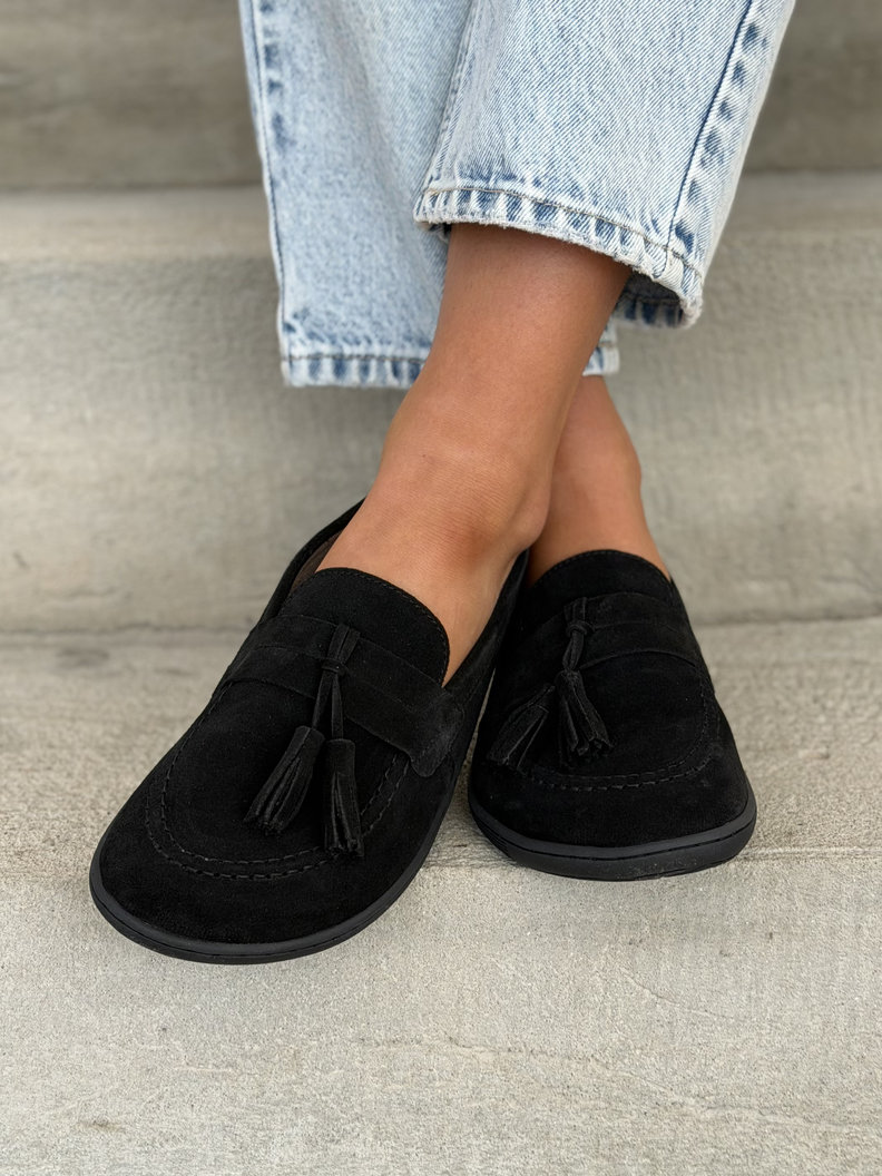 Mokasyny KAZADII BAREFOOT FRESIA BLACK skóra naturalna - obrazek 6