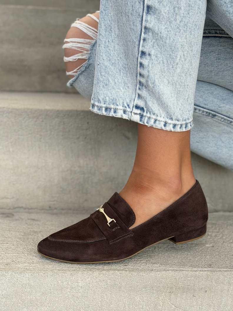 Mokasyny KAZADII RAPHAEL CHOCO skóra naturalna - obrazek 5