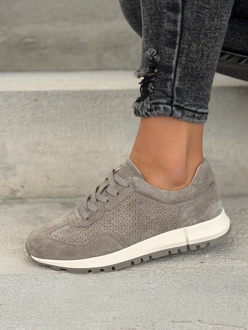 SPORTOWE BUTY DAMSKIE MIRES KHAKI skóra naturalna - obrazek 7