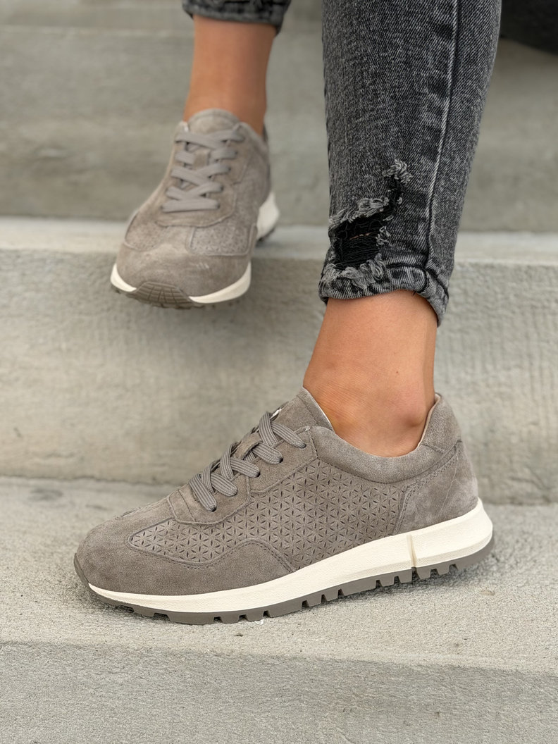 SPORTOWE BUTY DAMSKIE MIRES KHAKI skóra naturalna - obrazek 8