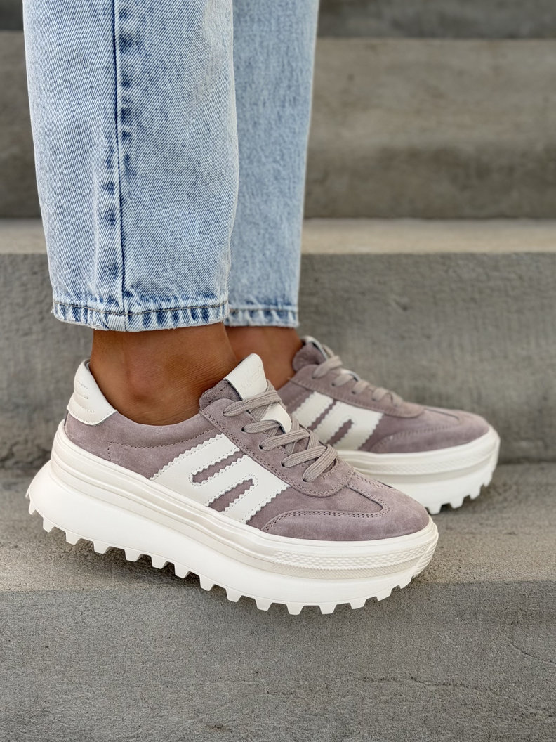 Sneakersy ADIOS BEIGE skóra naturalna - obrazek 6