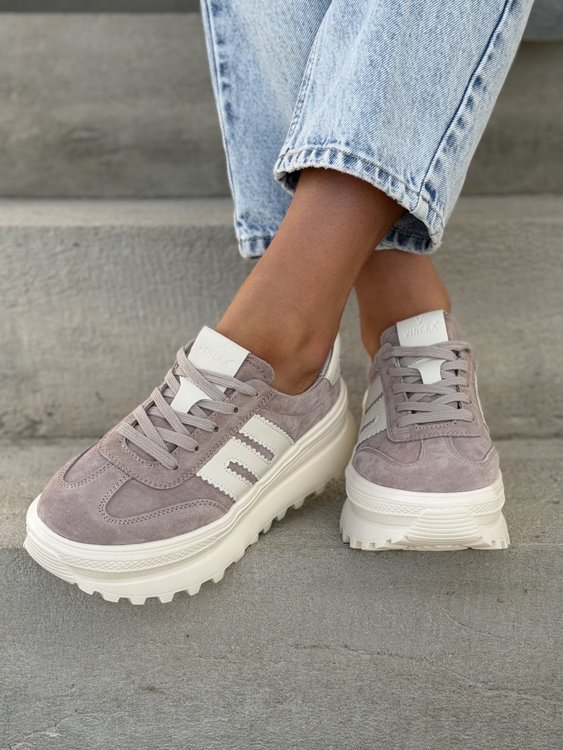 Sneakersy ADIOS BEIGE skóra naturalna - obrazek 7