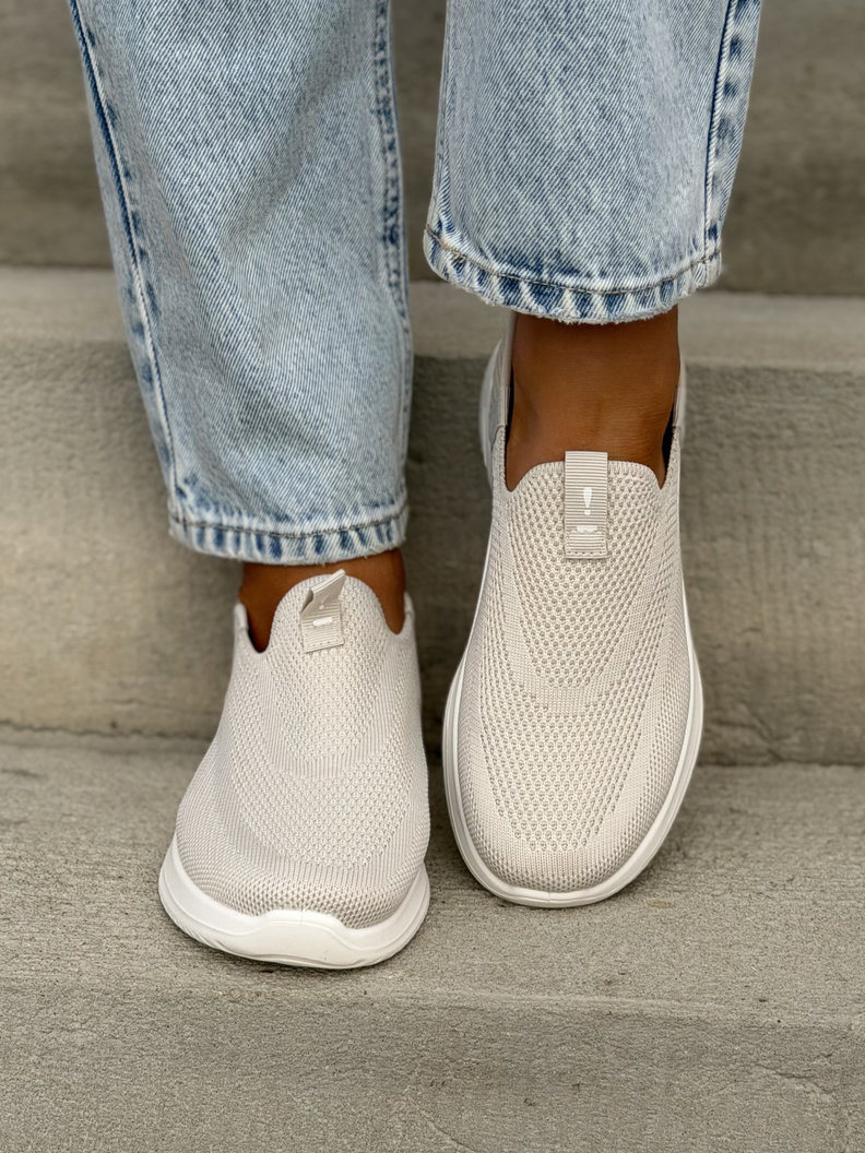 Sneakersy FLEX COMFORT BEIGE lekkie jak piórko - obrazek 3