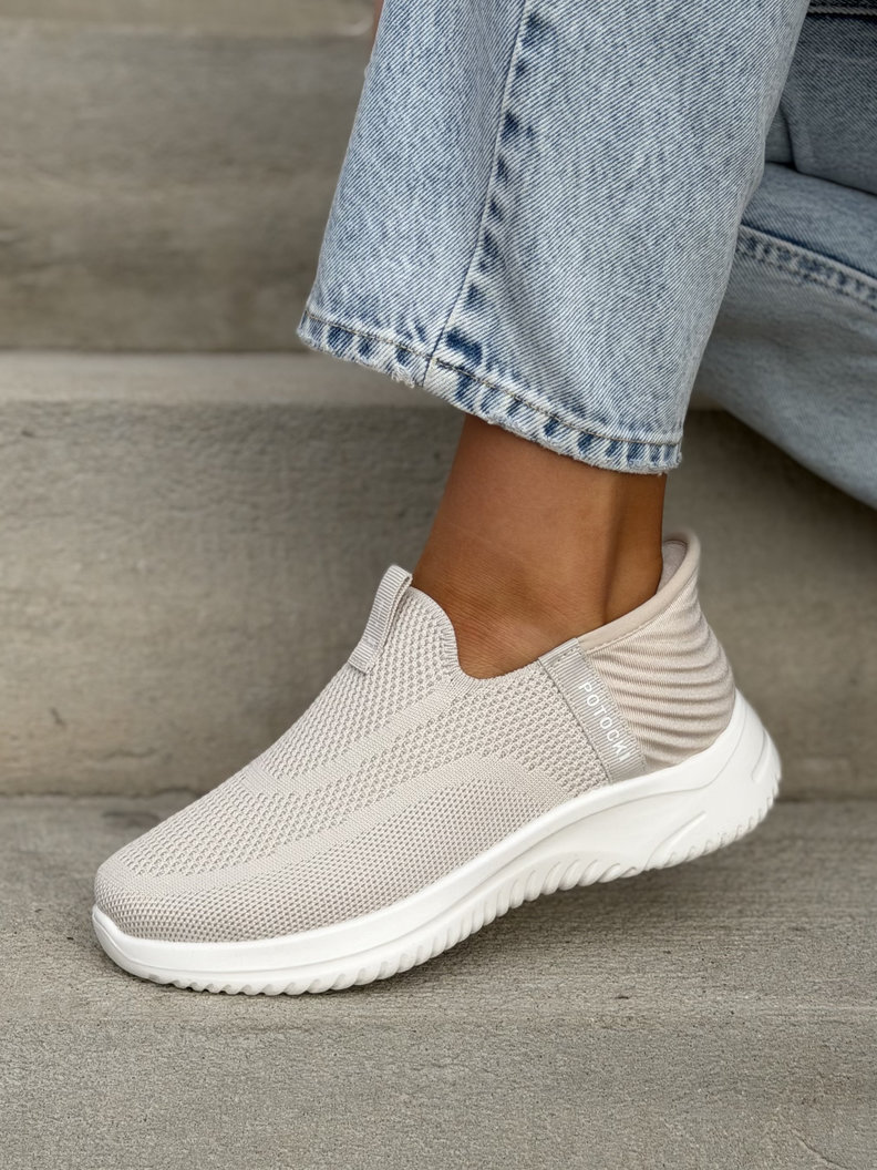 Sneakersy FLEX COMFORT BEIGE lekkie jak piórko