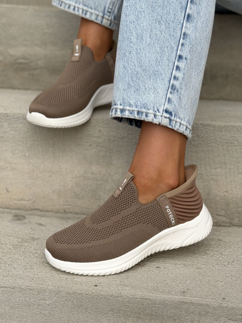 Sneakersy FLEX COMFORT COFFEE lekkie jak piórko - obrazek 4