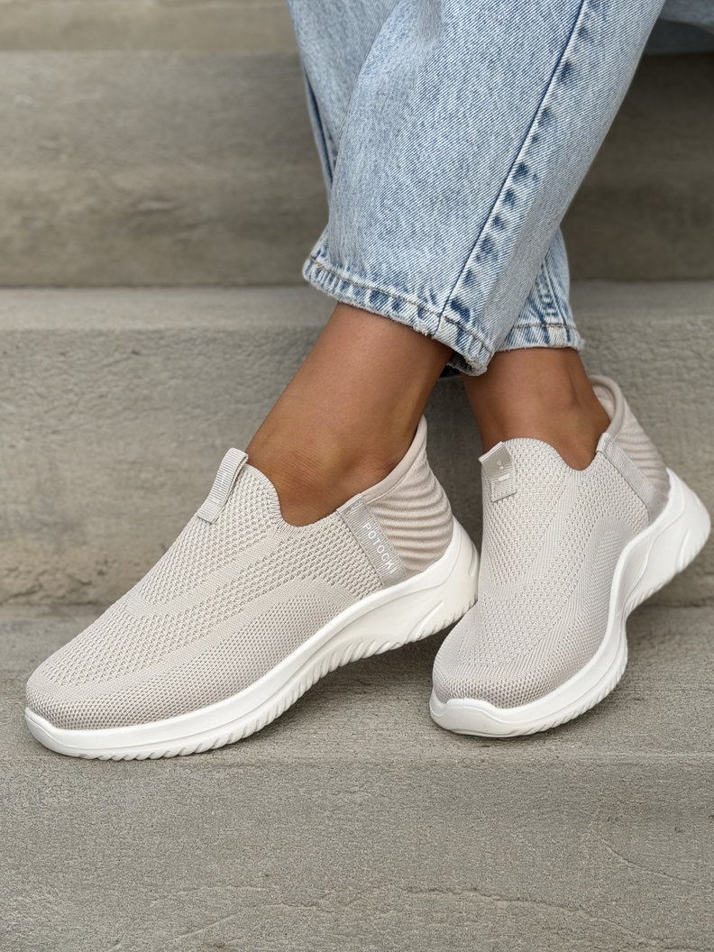 Sneakersy FLEX COMFORT BEIGE lekkie jak piórko - obrazek 7