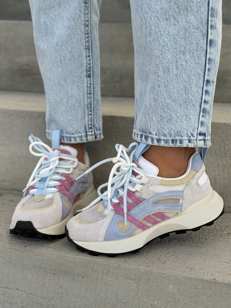 Sneakersy PUERTO BANUS BLUE MULTI bardzo lekkie - obrazek 9