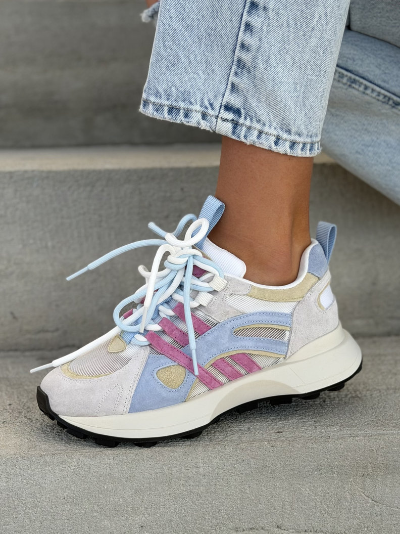 Sneakersy PUERTO BANUS BLUE MULTI bardzo lekkie - obrazek 3