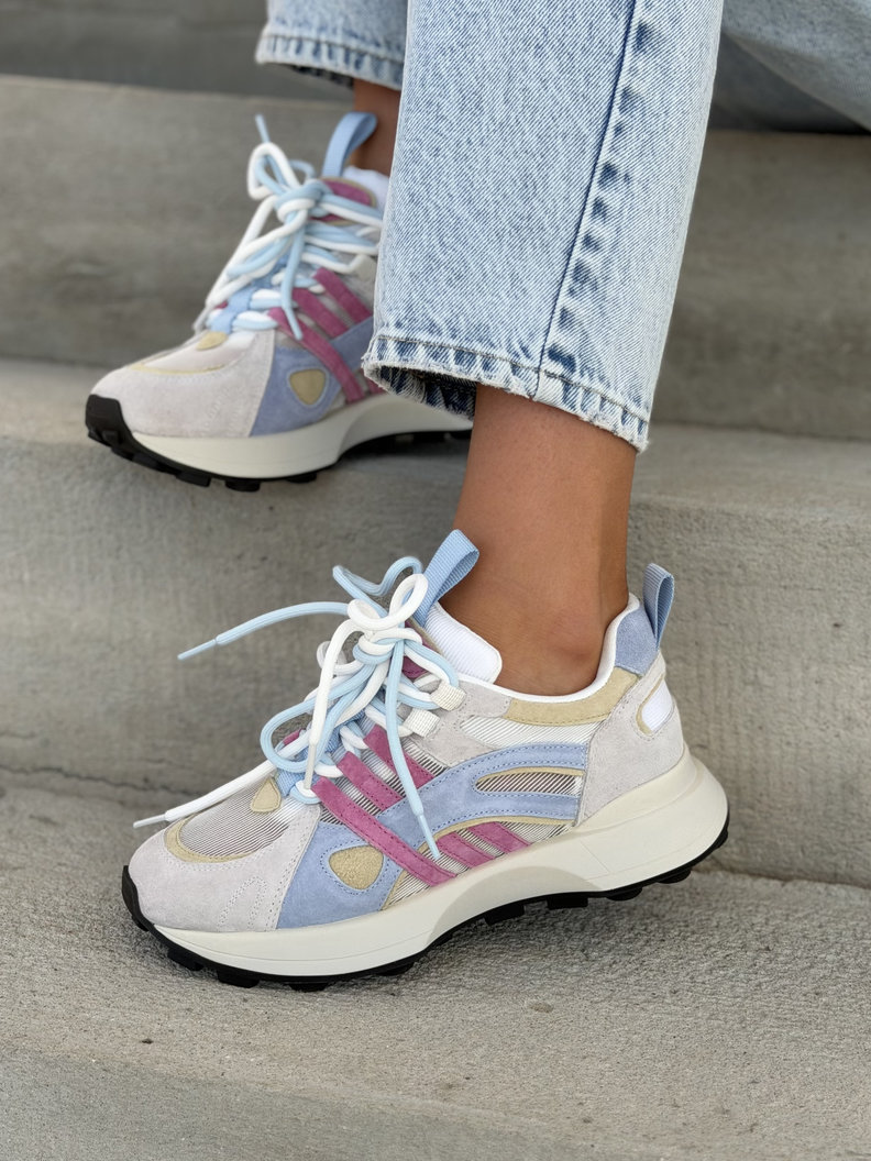 Sneakersy PUERTO BANUS BLUE MULTI bardzo lekkie