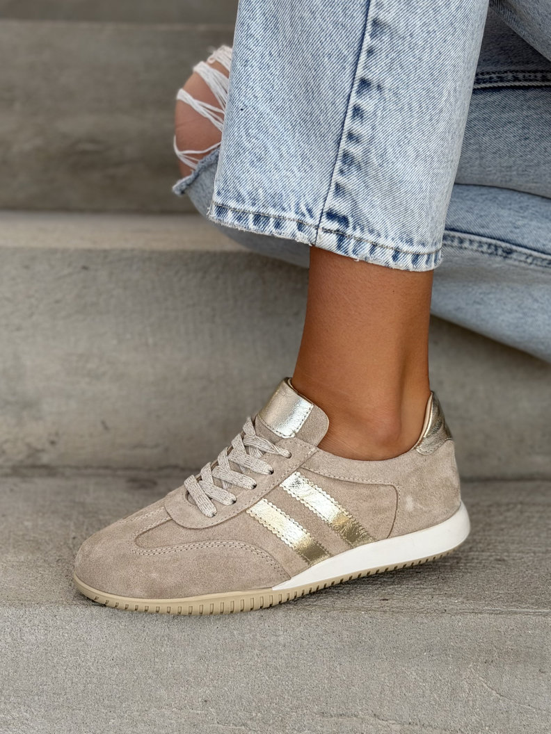 TRAMPKI FABIENE BEIGE skóra naturalna - obrazek 6
