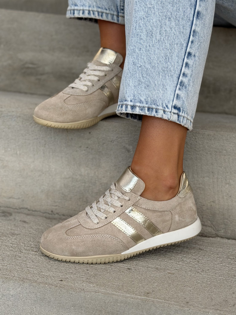 TRAMPKI FABIENE BEIGE skóra naturalna - obrazek 7