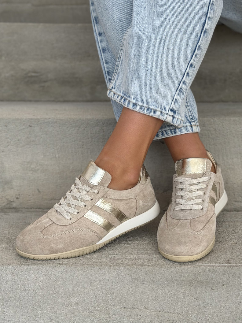 TRAMPKI FABIENE BEIGE skóra naturalna - obrazek 8